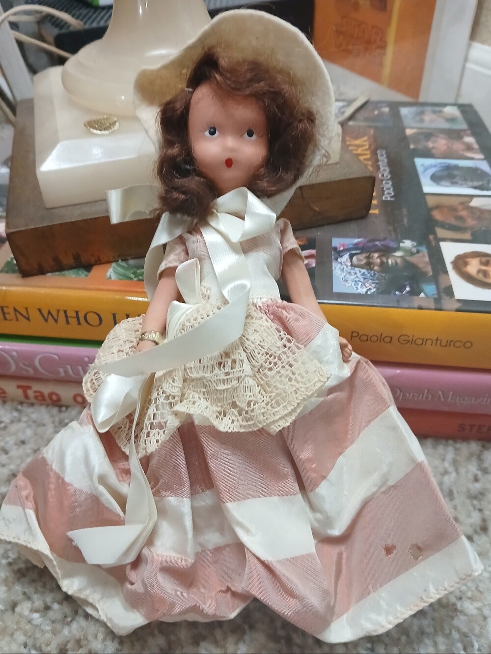Vintage 40s Nancy Ann Storybook Doll 5.5" Febuary Girl #188 Bisque